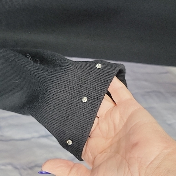 LENNY‎ NEW YORK Sequined Maxi Black Sweater Dress Large - Picture 4 of 12